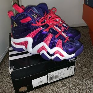 Pink/purple/white crazy 8